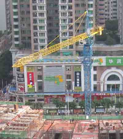 Construction work in China